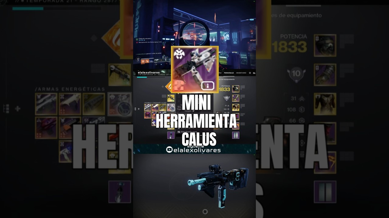 GodRolls en 1 min #10 | Mini Herramienta Calus #lightfall #destiny2 #godroll #destiny2shorts #solar