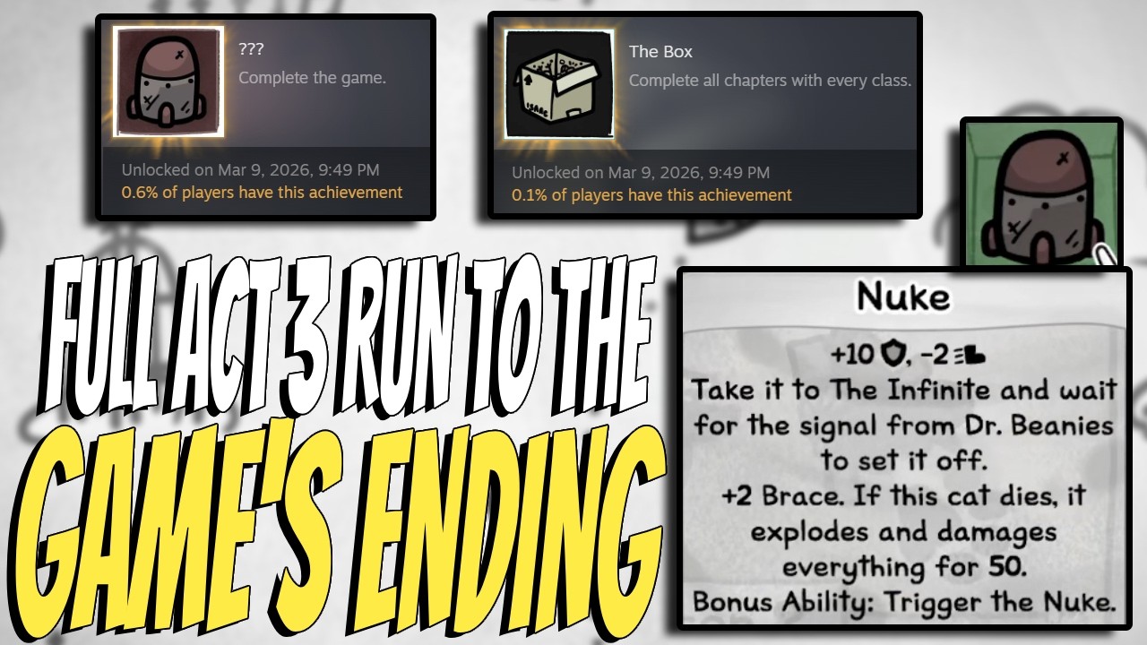 End of the game Act 3 Full run Nuke quest | Mewgenics