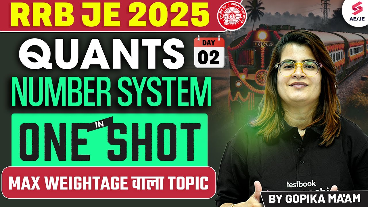RRB JE Maths Classes 2025 | RRB JE Number System in One Shot | RRB JE Maths by Gopika Mam