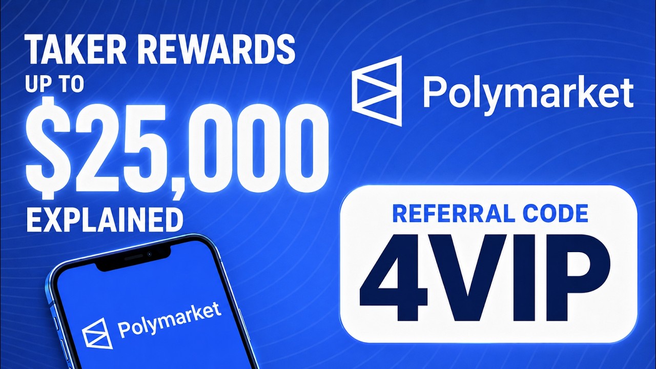 Polymarket Referral Code 4VIP: Taker Rewards Bonus Up to $25K Review 2026 Step-By-Step Guide