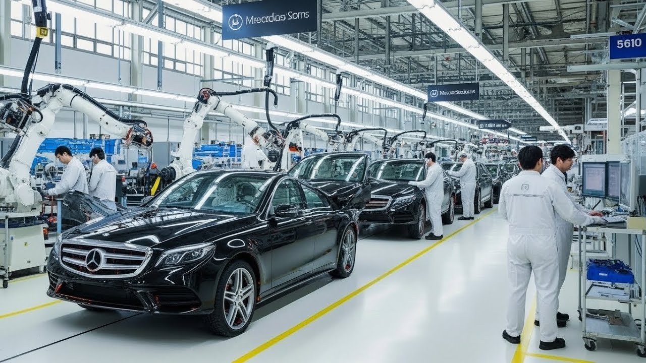 Inside Mercedes Factory: The Mass Production of Thousands of Cars Daily (Full Process)