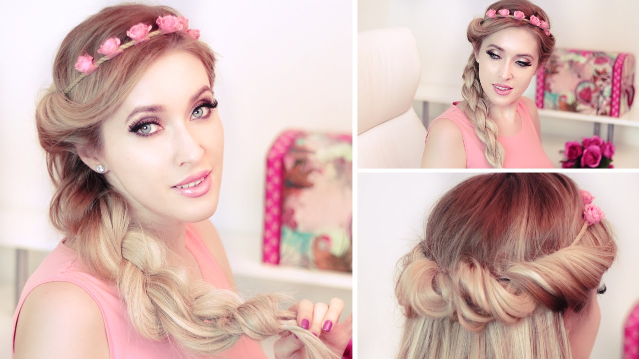 Tuto coiffure de soirée/mariage ✿ Tresse cheveux mi longs, facile à faire soi même