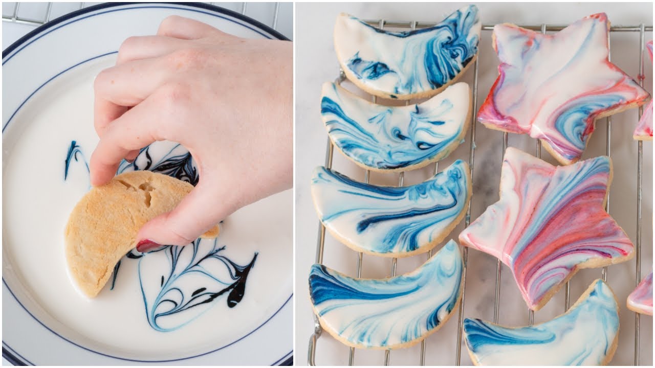 How to Marble Sugar Cookies | Royal Icing