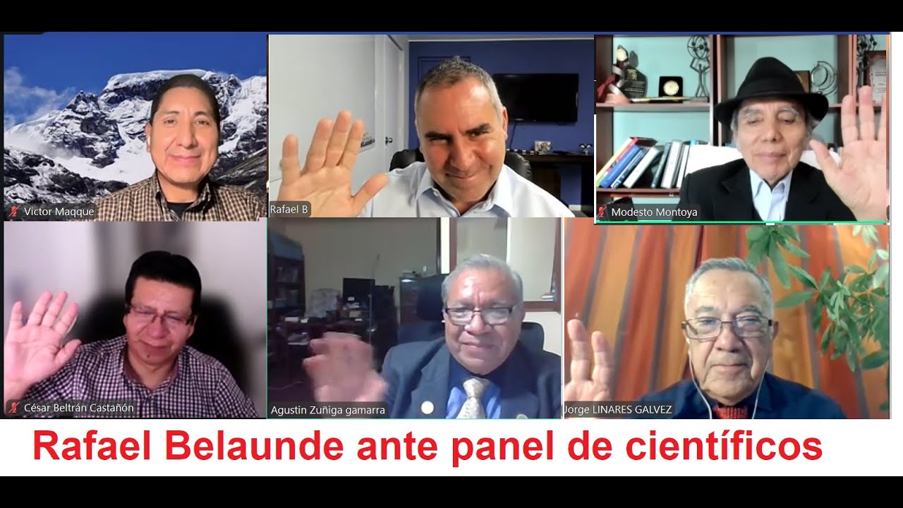 Candidato presidencial Rafael Belaunde ante panel de cient&iacute;ficos