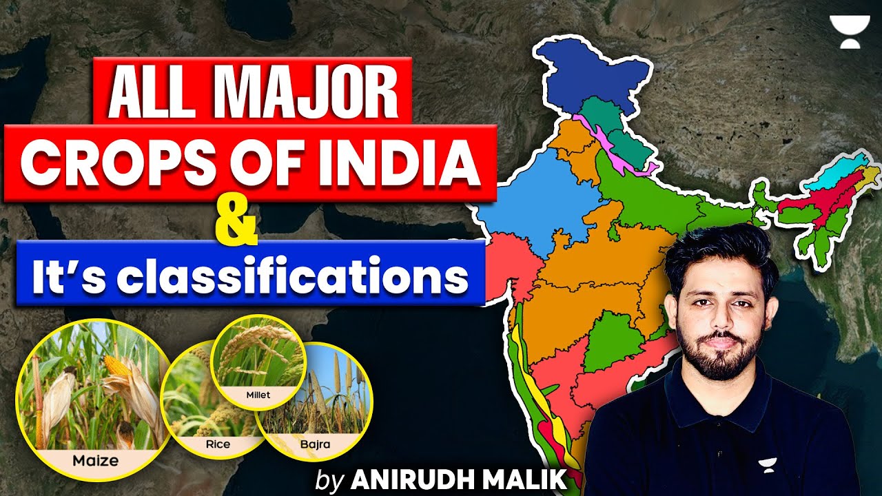All Major Crops of India & It’s Classifications | UPSC Prelims 2025 | Geography | Anirudh Malik