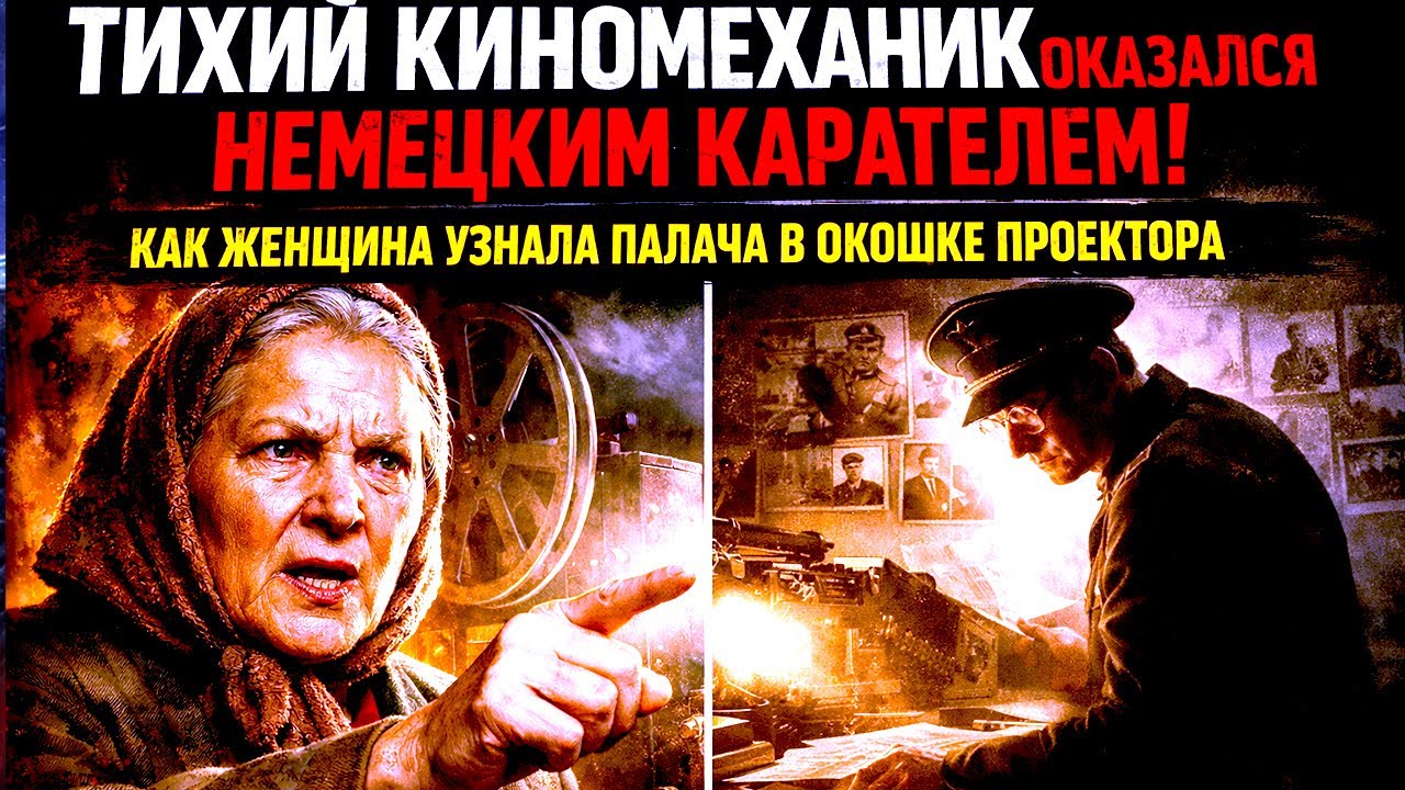 ТИХИЙ КИНОМЕХАНИК ОКАЗАЛСЯ НЕМЕЦКИМ КАРАТЕЛЕМ: КАК ЖЕНЩИНА УЗНАЛА ПАЛАЧА В ОКОШКЕ ПРОЕКТОРА