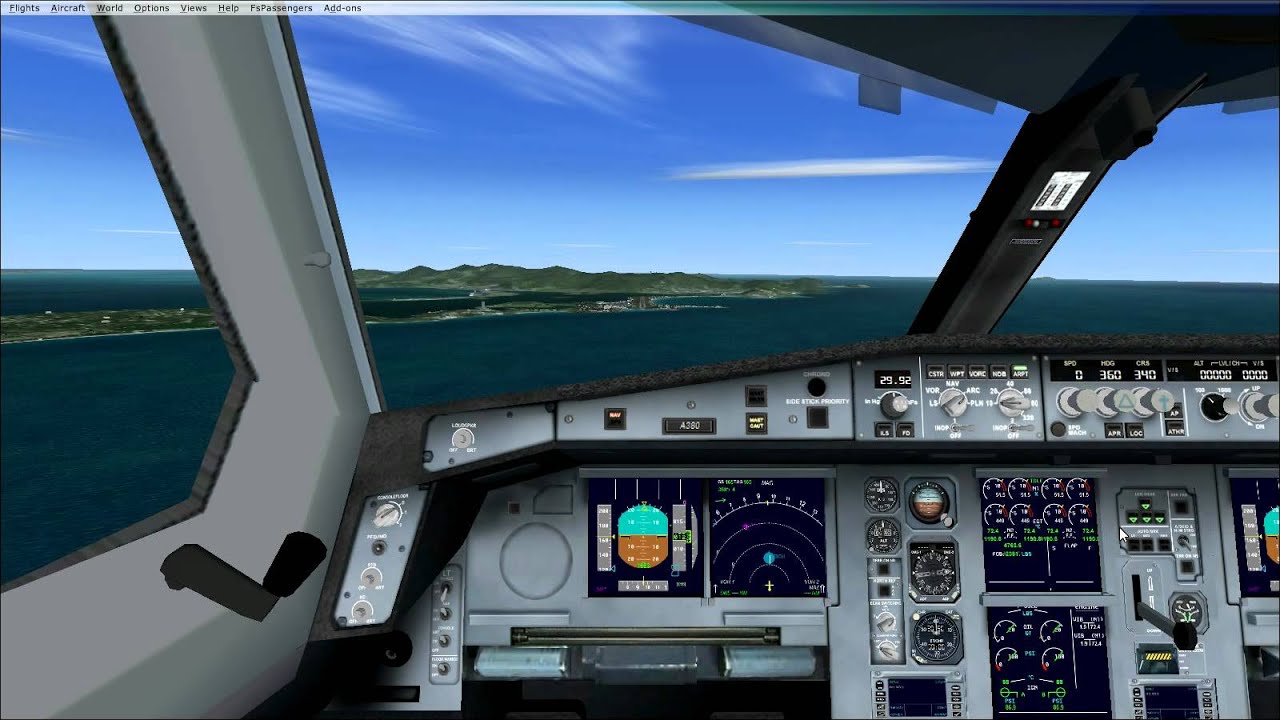Airbus 380 FlyTampa ST.Maarten TNCM landing