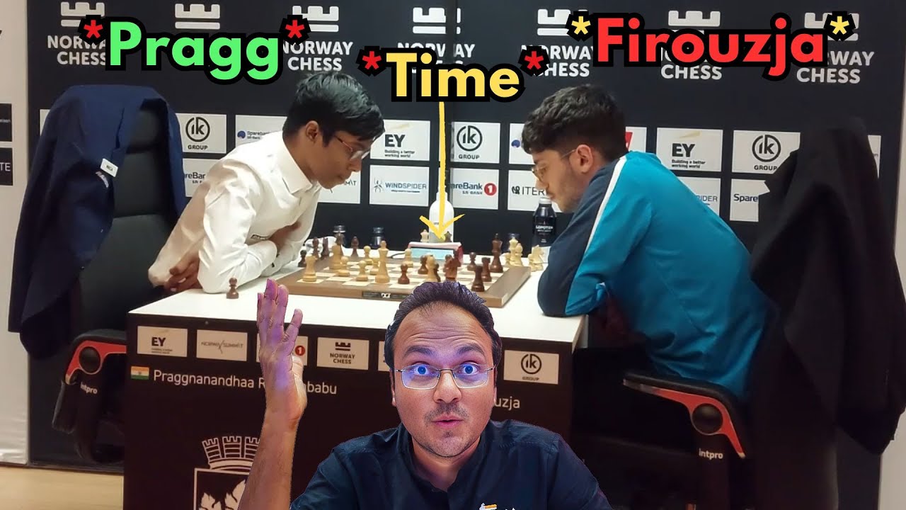 Oh My God! Look at the Clock! Praggnanandhaa vs Firouzja | Norway Chess 2024 Armageddon