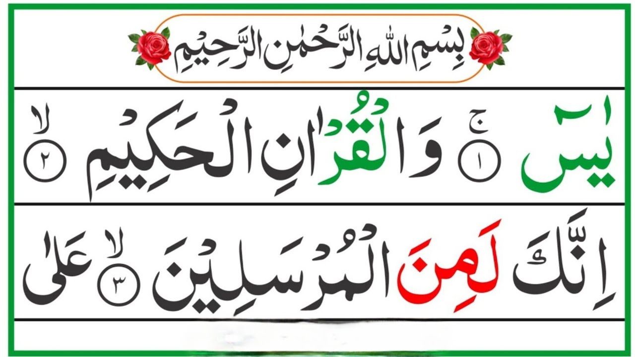 🕋 Surah Yaseen with Arabic Text | Beautiful Quran Recitation by Sheikh Alaa Aqel Sahib | Ep:-0004
