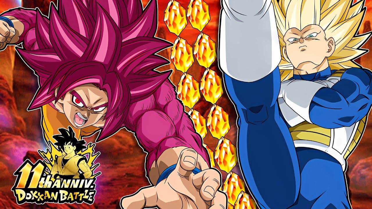 WORST LUCK EVER! 11th Anniversary LR Daima SSJ4 Goku & SSJ3 Vegeta F2P Summons! (DBZ: Dokkan Battle)