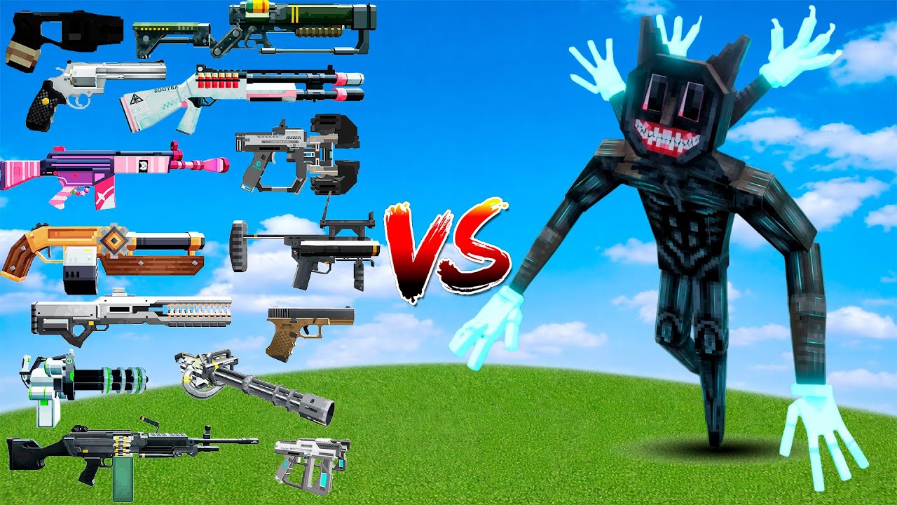 Tacz Guns Vs Cartoon Cat In Minecraft