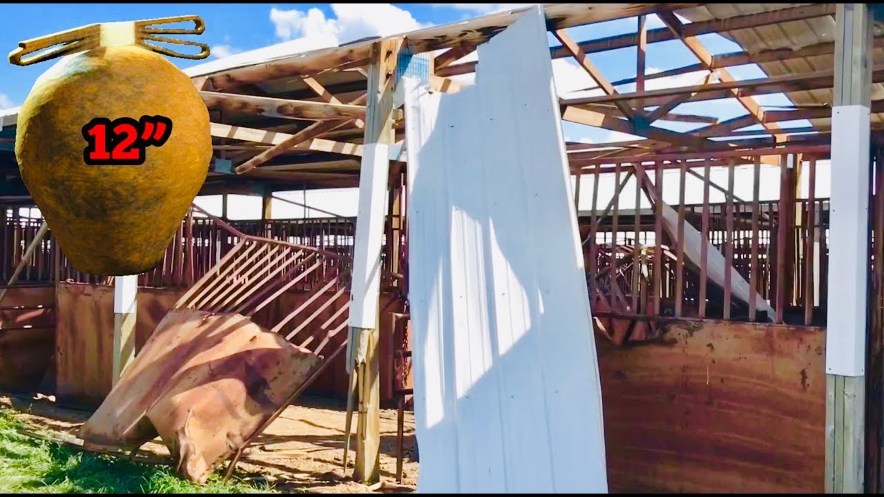 A 12” Firework Shell DESTROYED This Barn... “BARNBUSTER” (NO INJURIES)