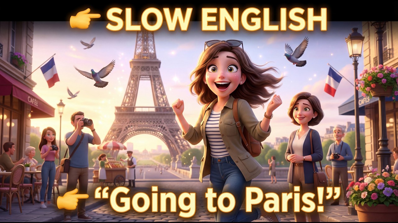 Travelling to Paris | Real-Life English Listening for Beginners (A1–A2)