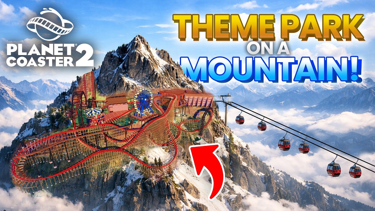 Building a MOUNTAIN Theme Park in Planet Coaster 2