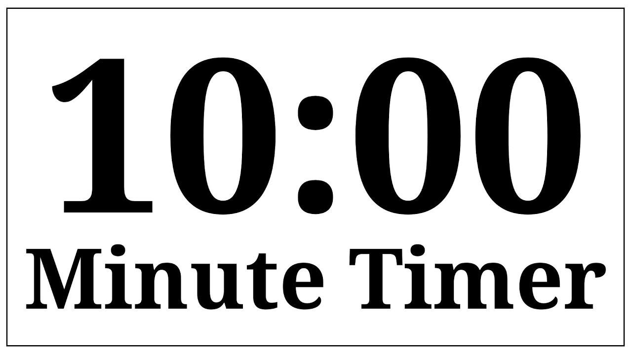 ⏱️ 10-Minute Countdown Timer | Simple Visual Focus Timer