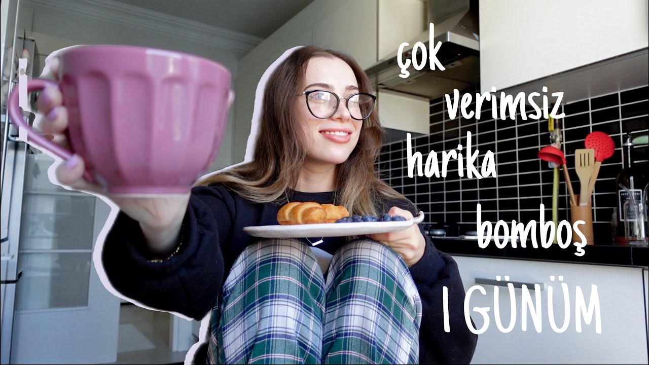 hi&ccedil;bir şey ama hi&ccedil;bir şey yapmadığım G&Uuml;N⚰️| evde tek başına VLOG🏠
