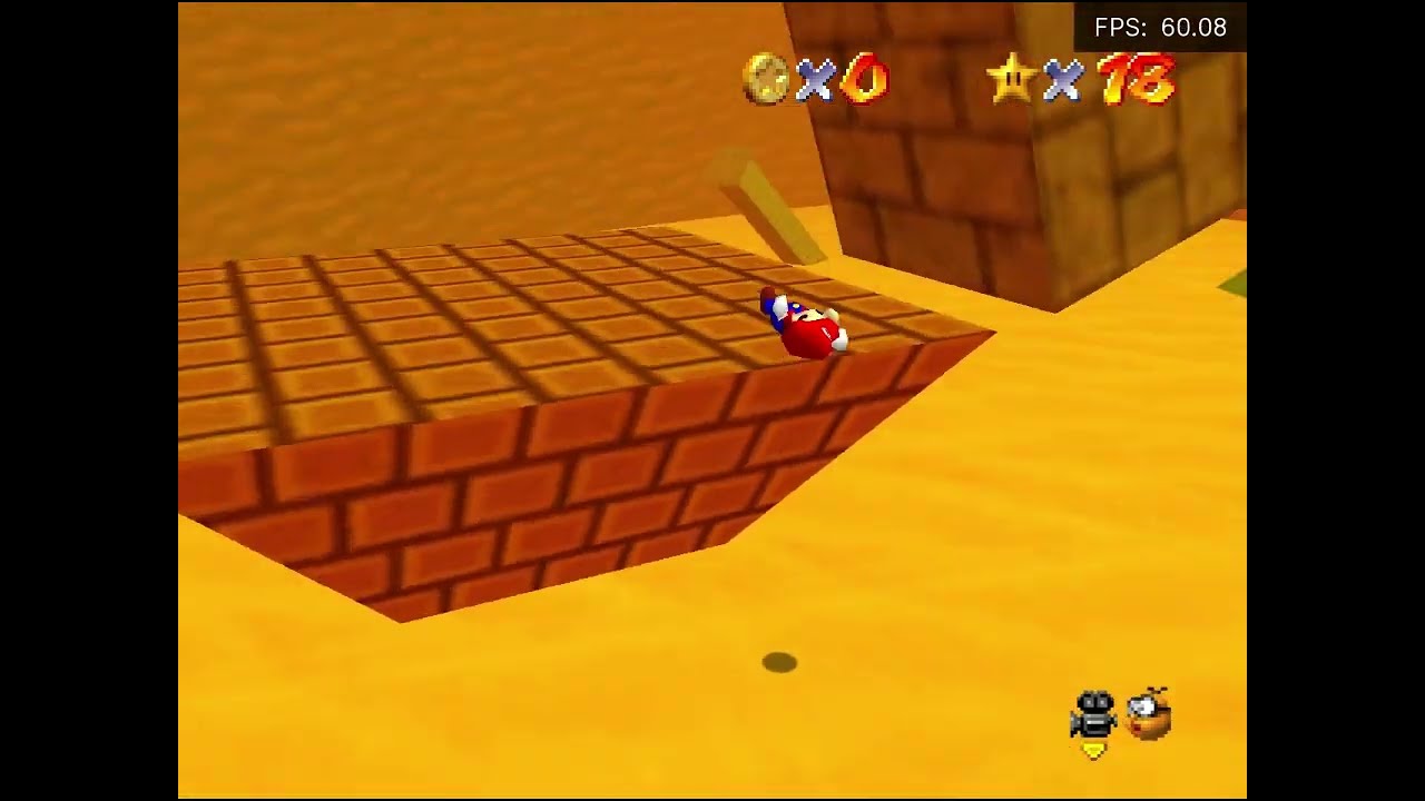 Super Mario 64 Silver Stars of Wisdom: gusty giza (savestateless)