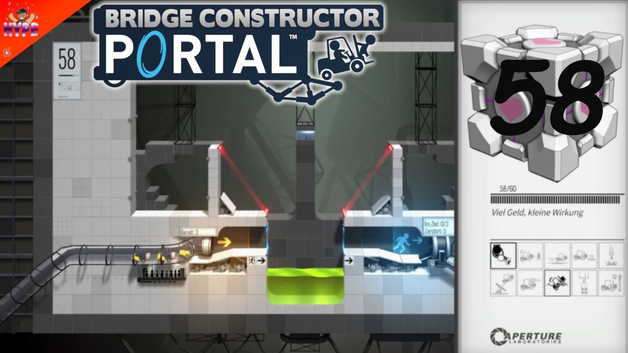 Bridge Constructor Portal 🌉 [58] ★ Viel Geld, kleine Wirkung