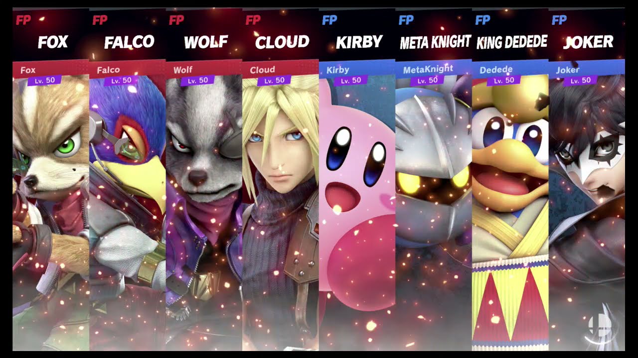 Super Smash Bros Ultimate Amiibo Fights  – Request #18678 Star Fox & Cloud vs Dream Land & Joker