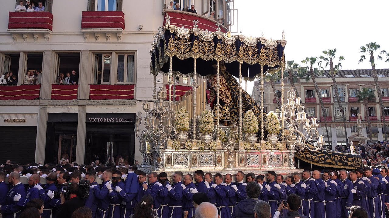 MAYOR DOLOR MALAGA 2025 TRIBUNA OFICIAL Y ENTRADA A CALLE LARIOS 4K