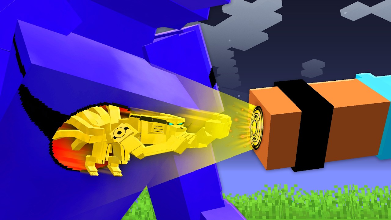 Como eu ROUBEI OS PODERES da KURAMA COMPLETA no Minecraft