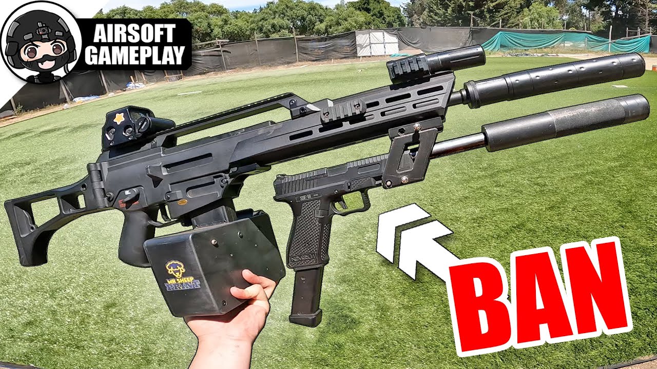 me INSULTAN y BANEAN por USAR ESTO❗️ 🤬🚷 (Está muy OP) ▬ Airsoft Gameplay ▬ SS63 A2 + SSE18 😳❗️