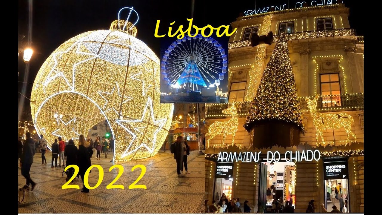 Luzes de natal Lisboa 2022 e wonderland