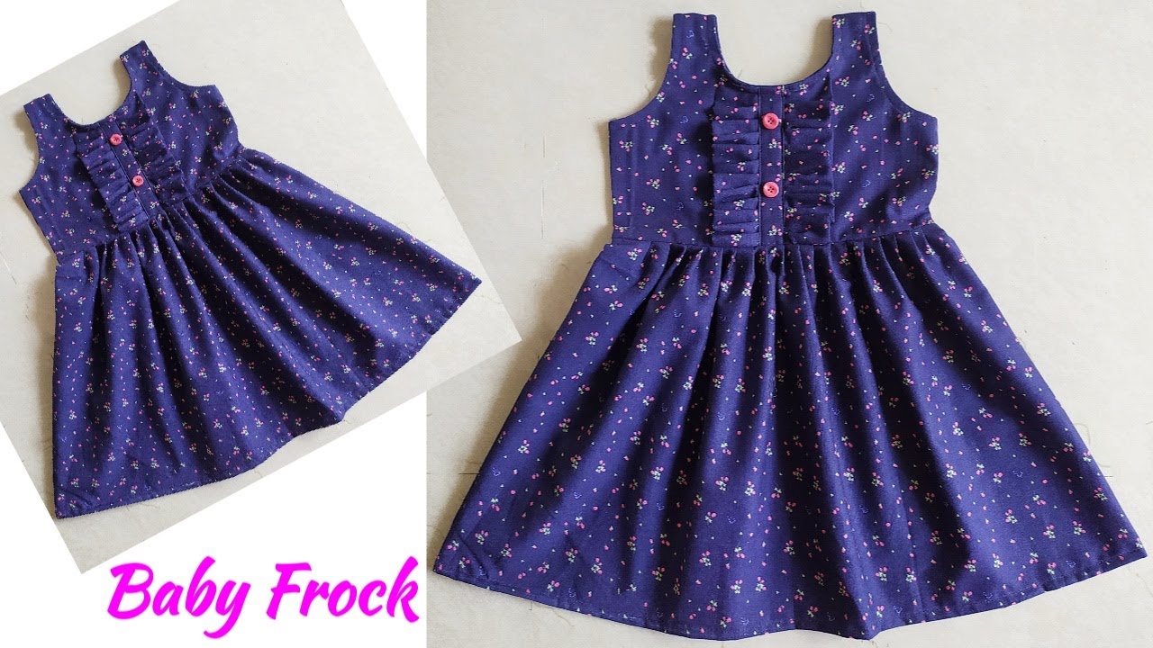 Designer Baby Frock Cutting and Stitching Very Easy