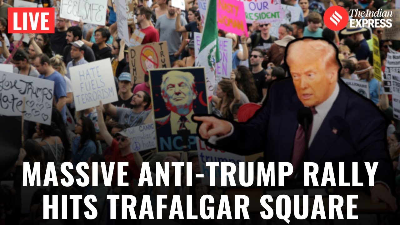 Anti-Trump Protest LIVE: Protesters Flood London Streets to Oppose US President |Trump Tariff