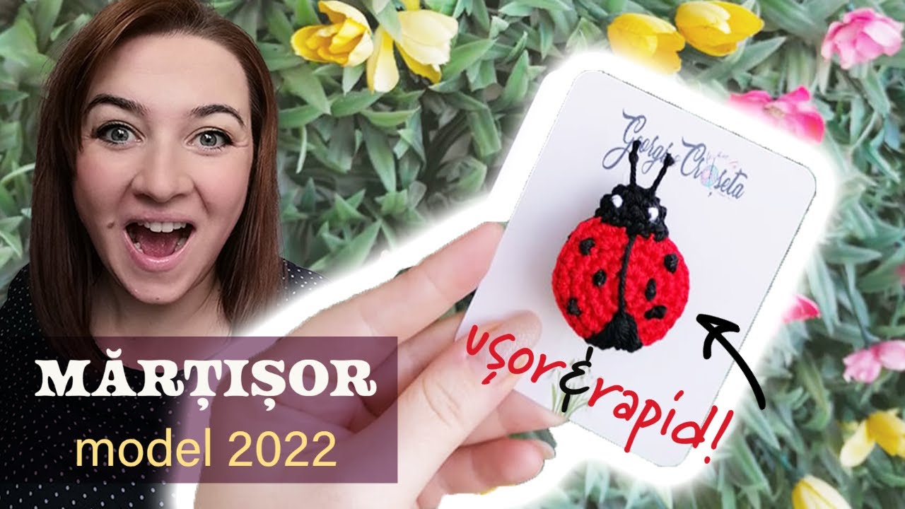 Crosetam pas cu pas mămăruță amigurumi 🐞 Mărțișor crosetat