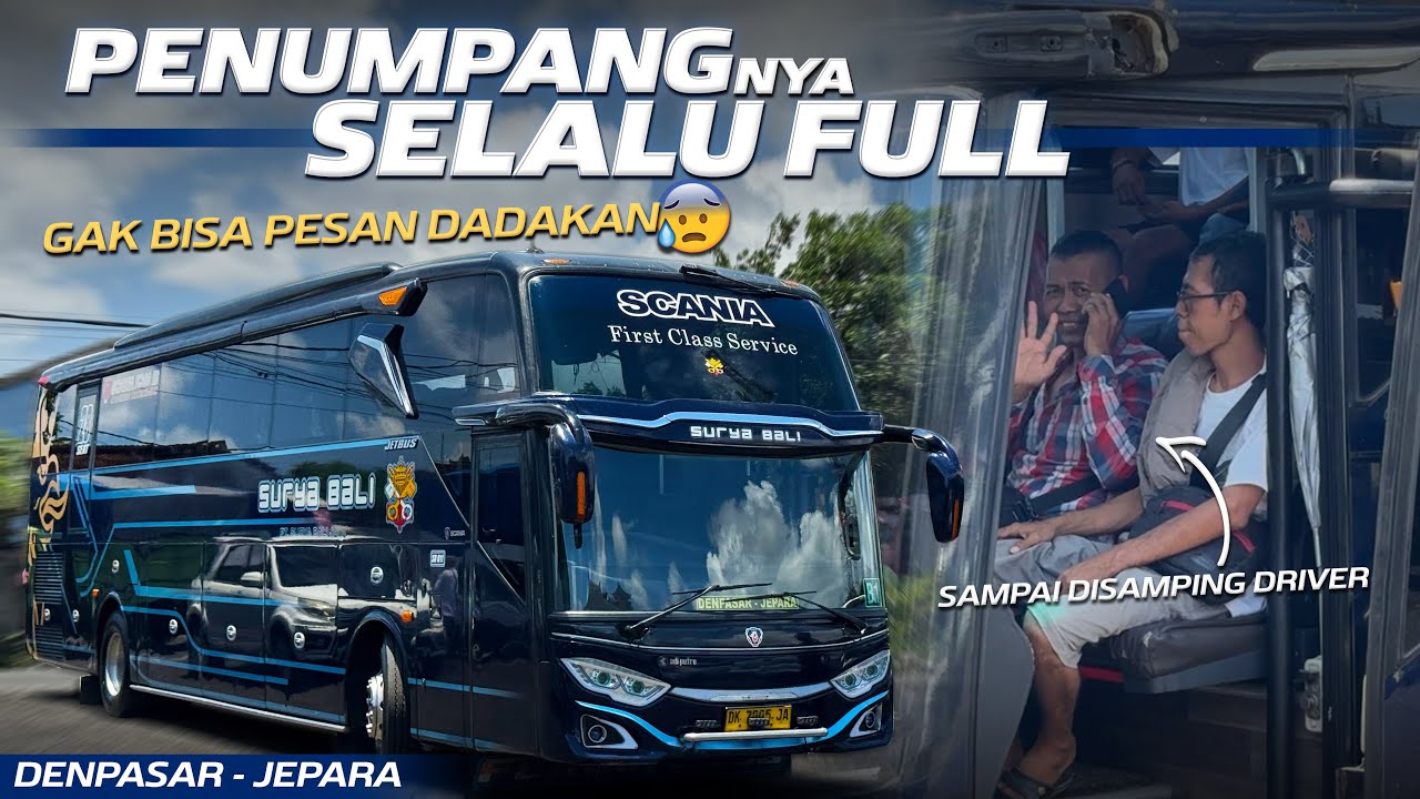 BUS DENGAN PELAYANAN SEPERTI HOTEL BERBINTANG‼️Trip Denpasar - Jepara with Surya Bali 