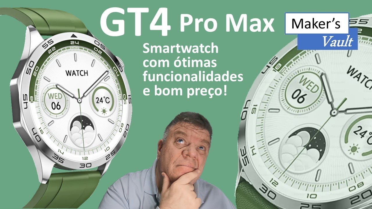 GT4 Pro Max: Smartwatch com design, boa qualidade e preço interessante