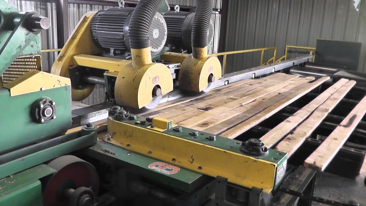 A&M Planer Infeed 2-Pineapple Rolls ACS Controls running 1x4 SYP