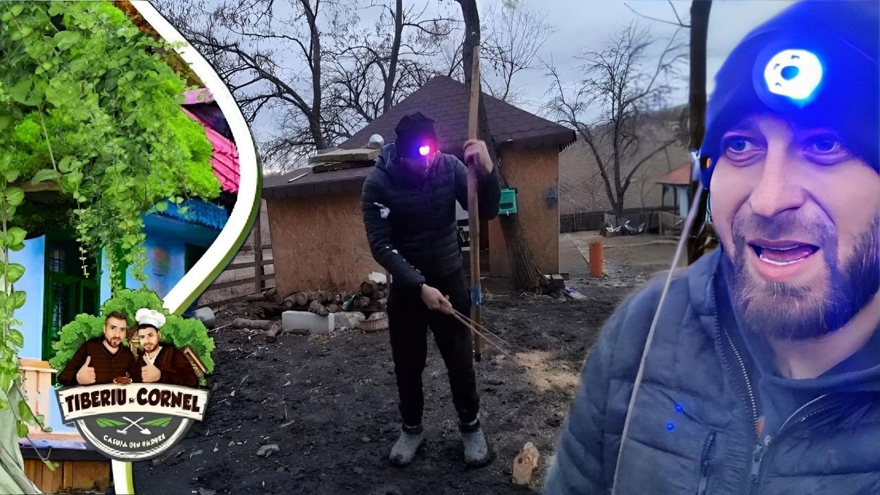 Tiberiu doarme la casuta din padure !