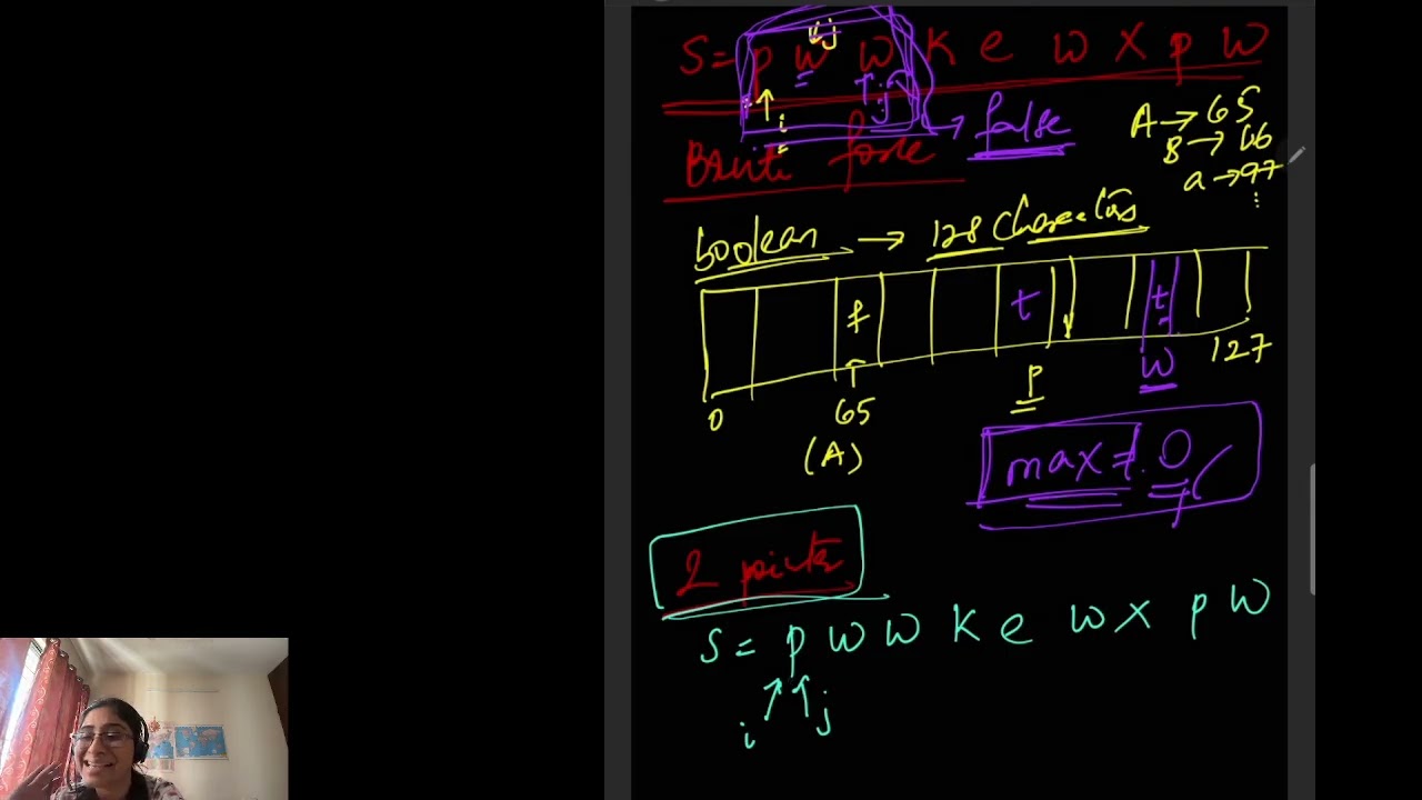 Leetcode problem solved - Longest Substring Without Repeating Characters.