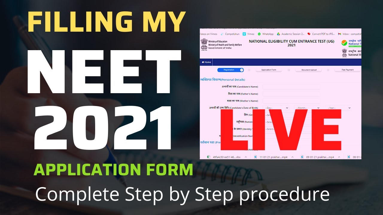 How To Fill NEET Application Form 2021 |  NTA NEET 2021 ka form kaise bhare | LIVE Tutorial |