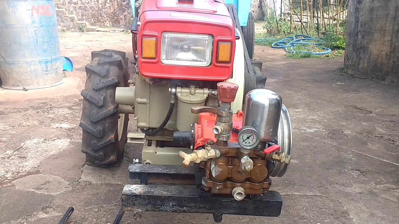 VST SHAKTI 130-DI POWER TILLER USING FOR PUMPING WATER
