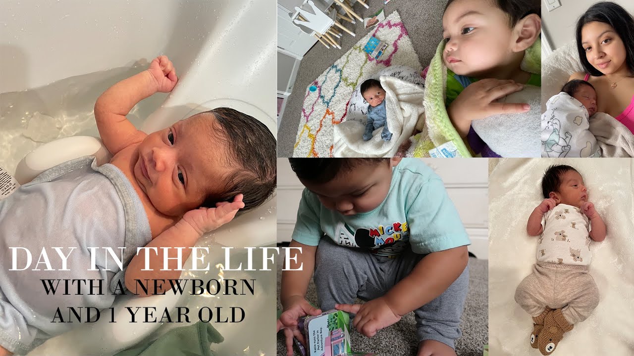 Day In The Life With A Newborn and 1 Year Old !