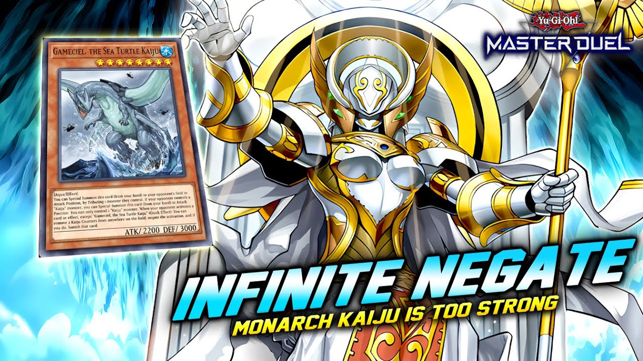 INFINITE NEGATE KAIJU IS BACK! Monarch Kaiju Gameciel Tribute Summon Combo! [Master Duel]