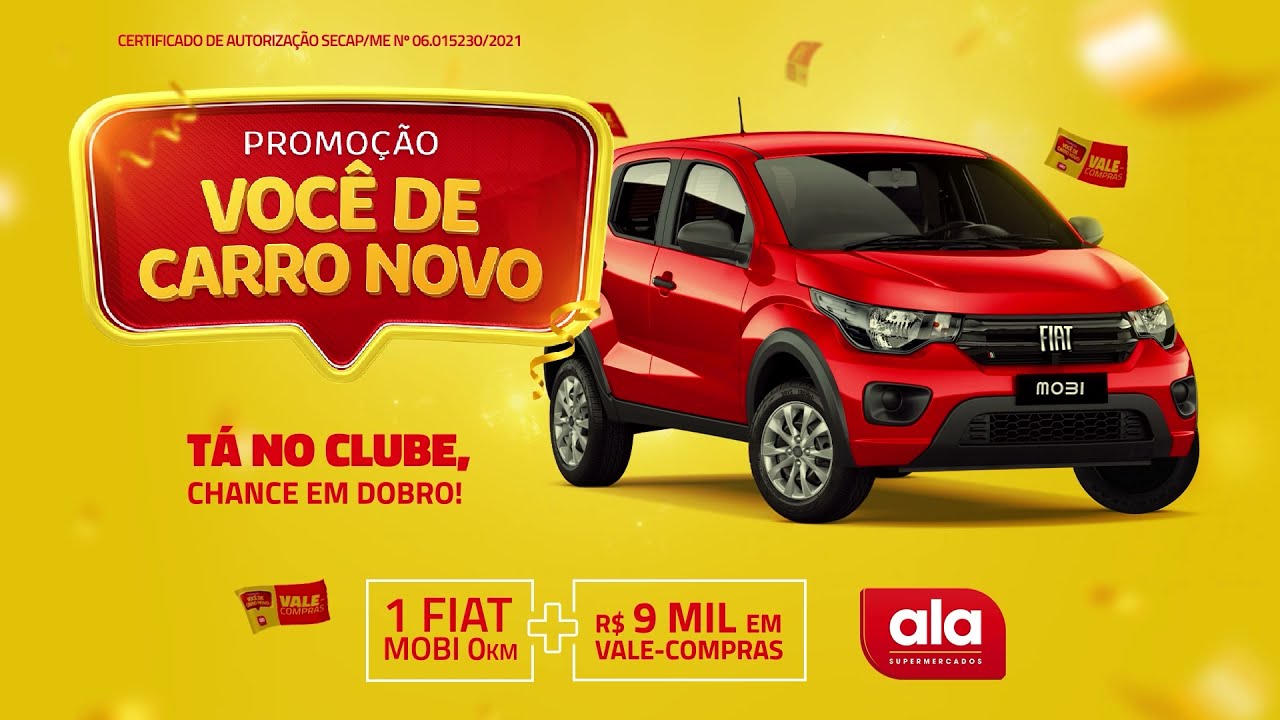 Promo&ccedil;&atilde;o Voc&ecirc; de Carro Novo - ALA Supermercados