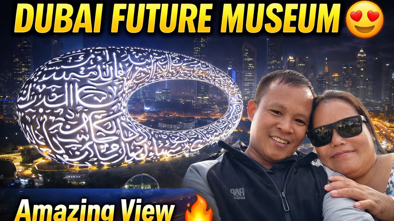Dubai Future Of Museum Amazing night View from Sheikh Zayed Road 😍🇦🇪@Pangkarma01 thank you❤️