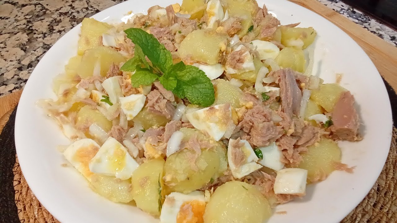 Con muy poquitos ingredientes tendrás unas deliciosas PAPAS ALIÑAS ( patatas aliñadas)