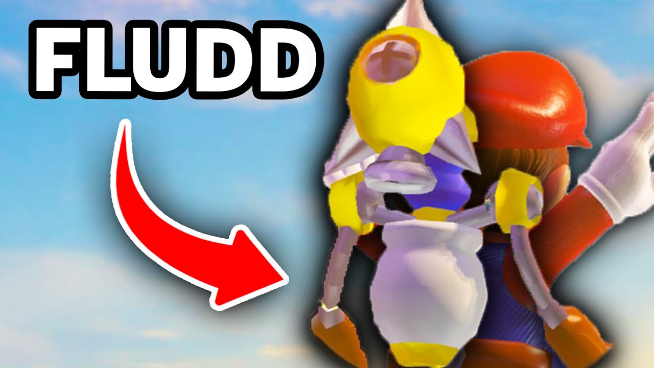 I added FLUDD to Super Mario Odyssey