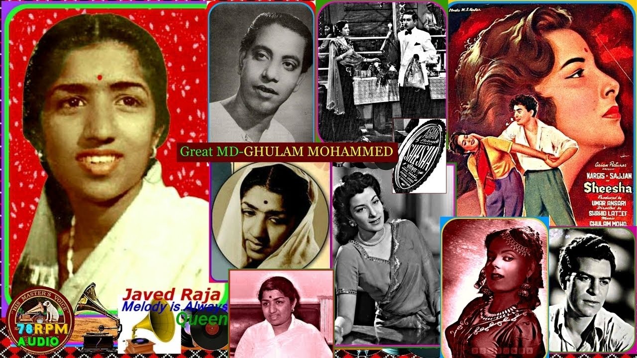 LATA JI-(2 Gems)-Film-SHEESHA-{1952}-(1-Khushi Dil Se Hansi Honto Se Rukhsat.(2-Jawani Ke Raste Pe**