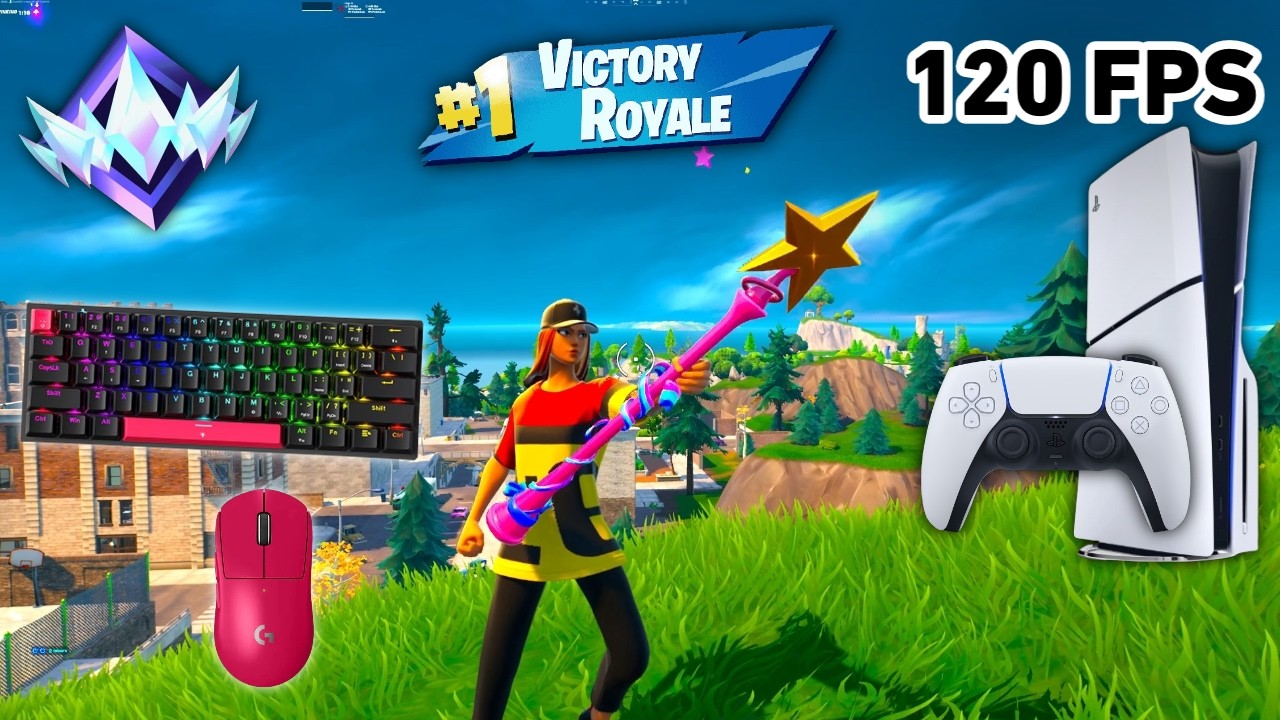 Fortnite Unreal Ranked Reload On PS5 Slim | Keyboard & Mouse Gameplay | 120 FPS | 4K