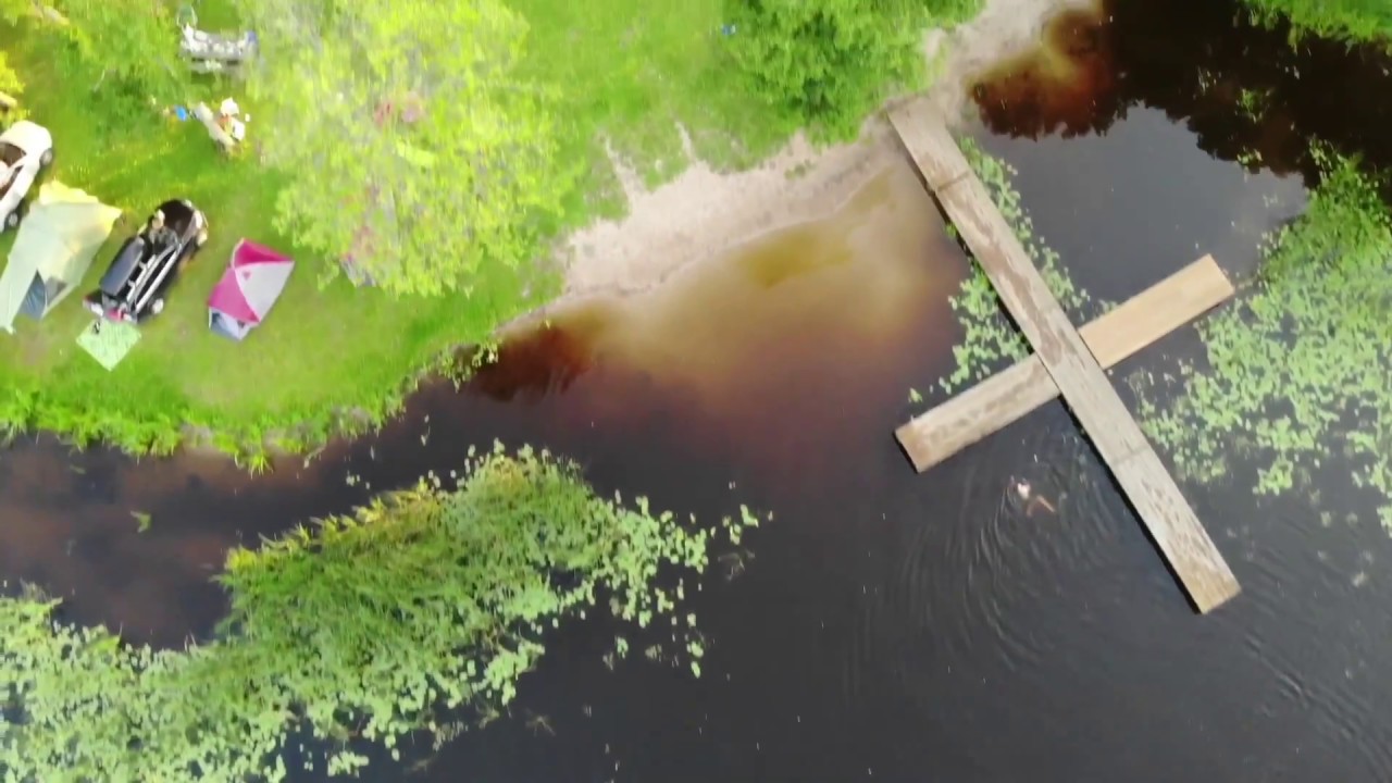 Camping Apalkalns. Dron video HD
