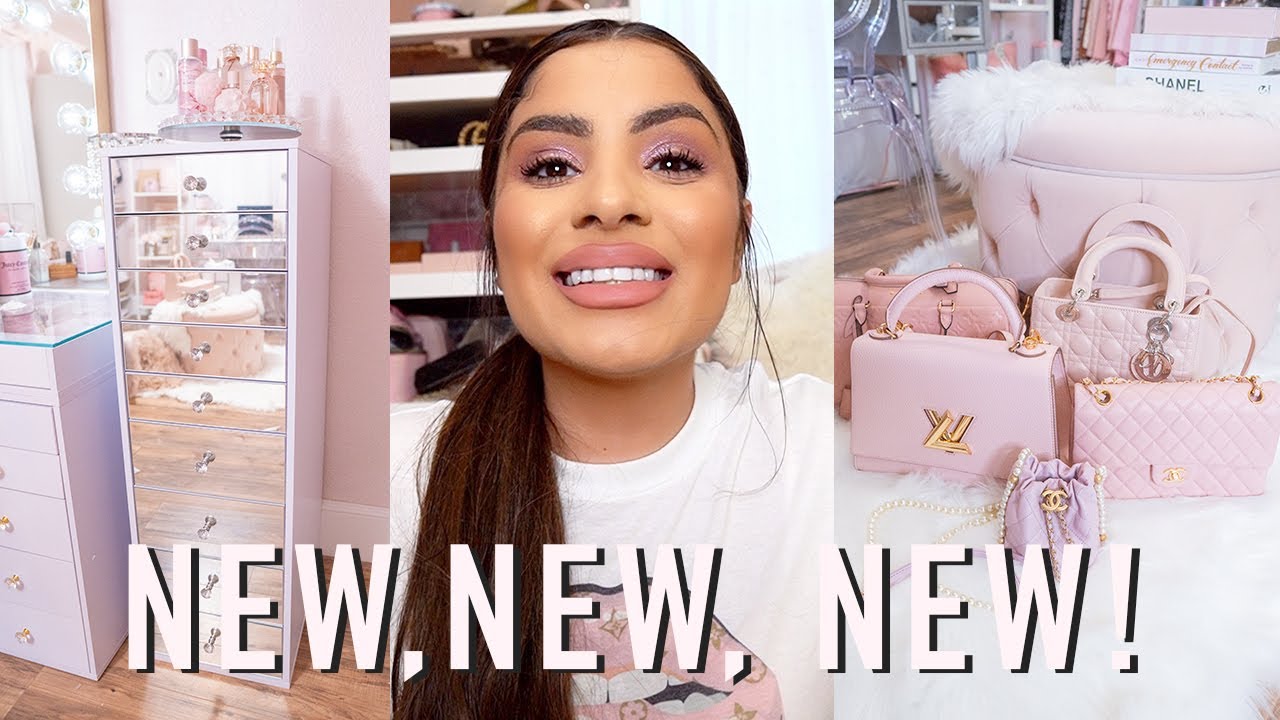 HANG OUT WITH ME VLOG - TRYING TJMAXX MAKEUP, PURSE UNBOXINGS, NEW BEAUTY ROOM IDEAS,LIFEWIT PILLOWS