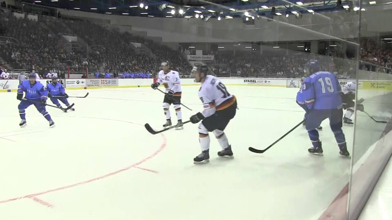 Eishockey Olympiaqualifikation 2013  Italien-Deutschland