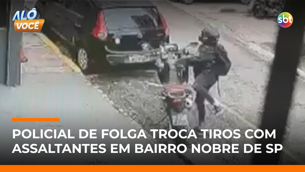 De folga, policial com bebê reage a assalto e troca tiros com criminosos na zona sul de SP |#AloVoce