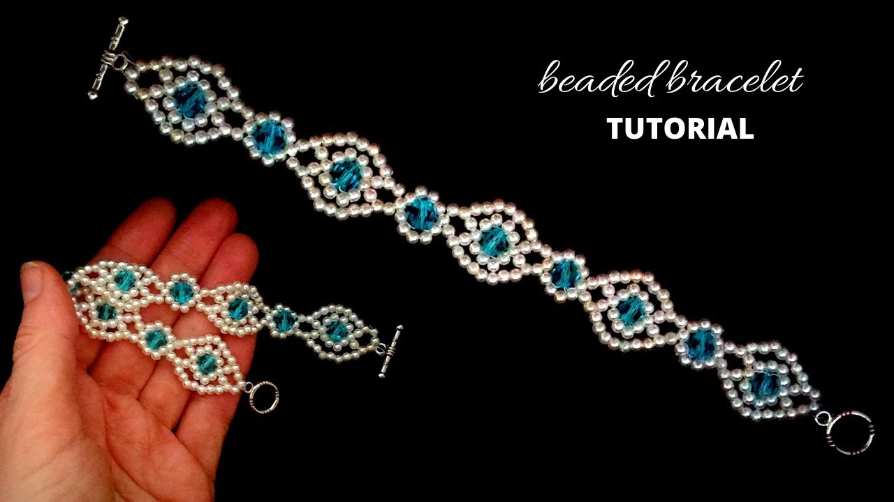 Simple Beaded Pattern. DIY Beaded Bracelet. Beginner Beading .